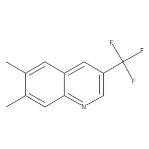 6,7-Dimethyl-3-(trifluoromethyl)quinoline结构式