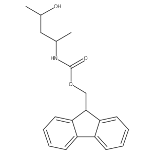 (9H-fluoren-9-yl)methyl N-[(2R,4S)-4-hydroxypentan-2-yl]carbamate结构式