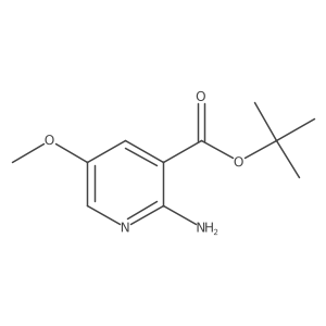 Tert-butyl 2-amino-5-methoxypyridine-3-carboxylate结构式