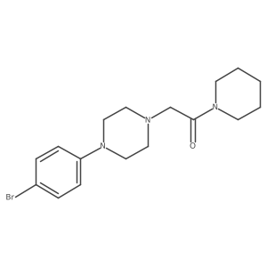 2-[4-(4-Bromophenyl)piperazin-1-yl]-1-(piperidin-1-yl)ethan-1-one结构式