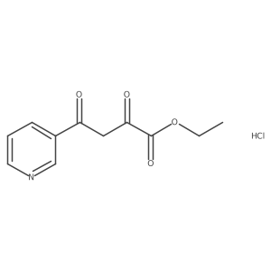 Ethyl 2,4-dioxo-4-(pyridin-3-yl)butanoate hydrochloride Structure