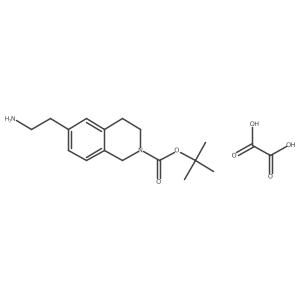 Tert-butyl 6-(2-aminoethyl)-1,2,3,4-tetrahydroisoquinoline-2-carboxylate, oxalic acid结构式