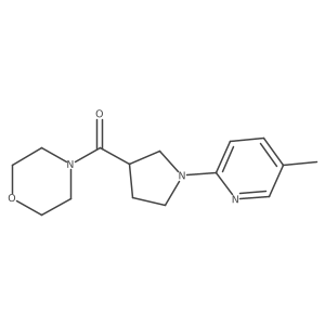 4-[1-(5-Methylpyridin-2-yl)pyrrolidine-3-carbonyl]morpholine Structure