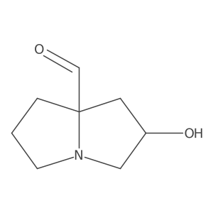 (2R,7AS)-2-hydroxytetrahydro-1H-pyrrolizine-7a(5H)-carbaldehyde结构式