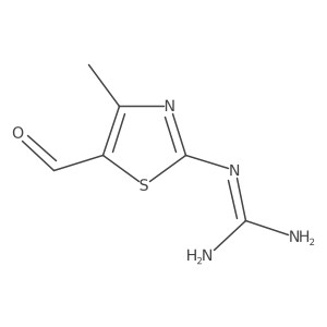 5-Formyl-2-guanidino-4-methylthiazole Structure