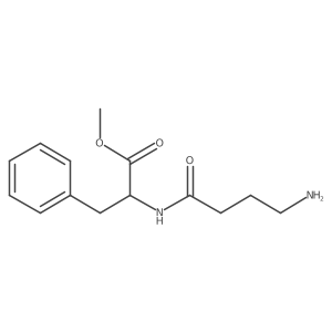 N-(4-Amino-1-oxobutyl)-L-phenylalanine methyl ester Structure