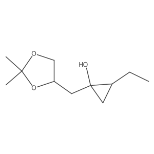 1-[[(4S)-2,2-dimethyl-1,3-dioxolan-4-yl]methyl]-2-ethylcyclopropan-1-ol Structure