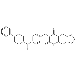 7-{[4-(4-phenylpiperazine-1-carbonyl)phenyl]methyl}-6-sulfanylidene-2H,5H,6H,7H,8H-[1,3]dioxolo[4,5-g]quinazolin-8-one Structure