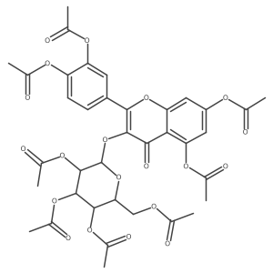 Octa-O-Acetylhyperoside结构式