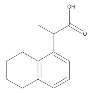 2-(5,6,7,8-Tetrahydronaphthalen-1-yl)propanoic acid结构式