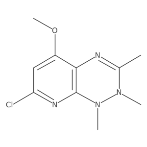7-Chloro-1,2-dihydro-5-methoxy-1,2,3-trimethylpyrido[3,2-e]-1,2,4-triazine结构式
