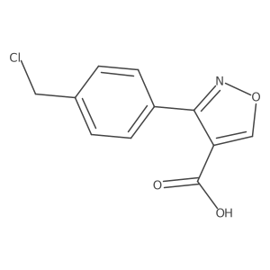 3-(4-Chloromethylphenyl)isoxazole-4-carboxylic acid结构式