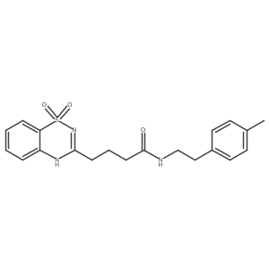 4-(1,1-dioxido-2H-benzo[e][1,2,4]thiadiazin-3-yl)-N-(4-methylphenethyl)butanamide结构式