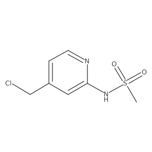 N-[4-(chloromethyl)pyridin-2-yl]methanesulfonamide结构式