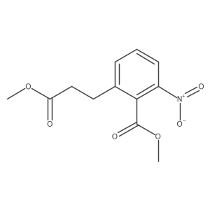 Methyl 2-(2-(methoxycarbonyl)ethyl)-6-nitrobenzoate Structure