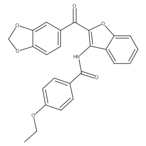 N-(2-(benzo[d][1,3]dioxole-5-carbonyl)benzofuran-3-yl)-4-ethoxybenzamide Structure