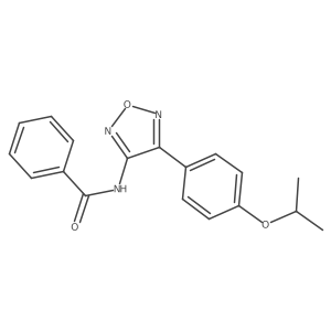 N-{4-[4-(propan-2-yloxy)phenyl]-1,2,5-oxadiazol-3-yl}benzamide Structure