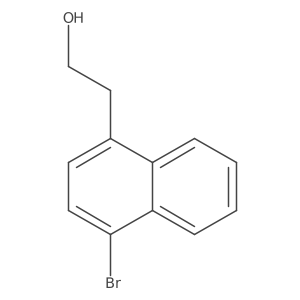 1-Bromo-4-(2-hydroxyethyl)naphthalene结构式