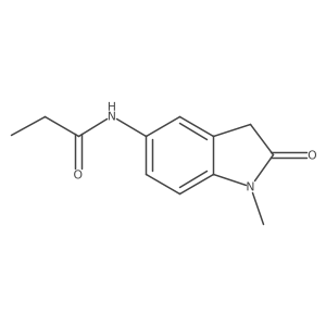 N-(1-methyl-2-oxoindolin-5-yl)propionamide结构式