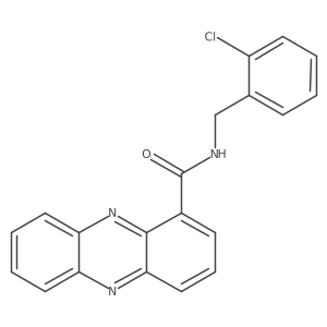 N-(2-chlorobenzyl)phenazine-1-carboxamide结构式