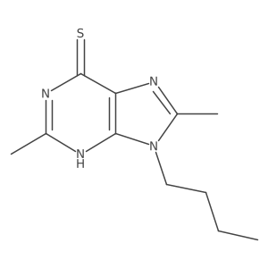 9-Butyl-1,9-dihydro-2,8-dimethyl-6H-purine-6-thione Structure