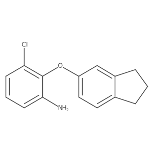 3-Chloro-2-(2,3-dihydro-1H-inden-5-yloxy)aniline Structure