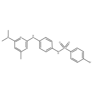 4-bromo-N-(4-((4-(dimethylamino)-6-methylpyrimidin-2-yl)amino)phenyl)benzenesulfonamide Structure