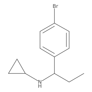 N-[1-(4-bromophenyl)propyl]cyclopropanamine Structure