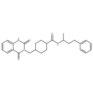 4-((4-oxo-2-thioxo-1,2-dihydroquinazolin-3(4H)-yl)methyl)-N-(4-phenylbutan-2-yl)cyclohexanecarboxamide Structure