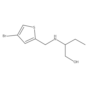 2-{[(4-Bromothiophen-2-yl)methyl]amino}butan-1-ol Structure