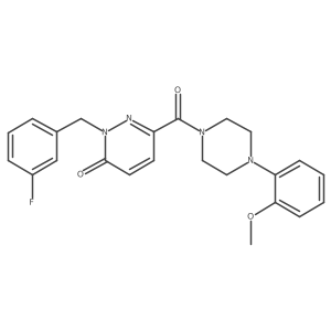 2-(3-fluorobenzyl)-6-(4-(2-methoxyphenyl)piperazine-1-carbonyl)pyridazin-3(2H)-one结构式
