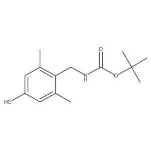 tert-butyl N-[(4-hydroxy-2,6-dimethylphenyl)methyl]carbamate结构式