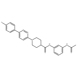 N-(3-acetamidophenyl)-1-[6-(4-fluorophenyl)pyridazin-3-yl]piperidine-4-carboxamide Structure