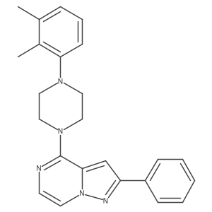4-(4-(2,3-Dimethylphenyl)piperazin-1-yl)-2-phenylpyrazolo[1,5-a]pyrazine结构式