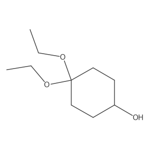 4,4-Diethoxycyclohexan-1-ol Structure