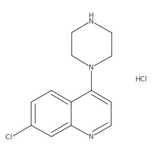 7-Chloro-4-(piperazin-1-yl)quinoline hydrochloride Structure