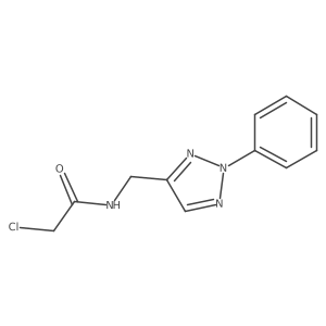 2-chloro-N-[(2-phenyl-2H-1,2,3-triazol-4-yl)methyl]acetamide Structure