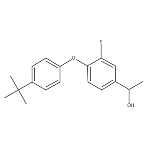 4-[4-(1,1-Dimethylethyl)phenoxy]-3-fluoro-I+/--methylbenzenemethanol结构式