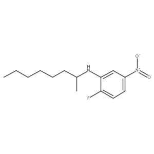 2-Fluoro-N-(1-methylheptyl)-5-nitrobenzenamine结构式