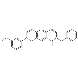 2-(3-methoxyphenyl)-8-(3-pyridylmethyl)pyrido[4,3-b][1,6]naphthyridine-1,9(2H,8H)-dione Structure