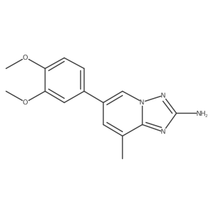 6-(3,4-Dimethoxyphenyl)-8-methyl-[1,2,4]triazolo[1,5-a]pyridin-2-amine结构式
