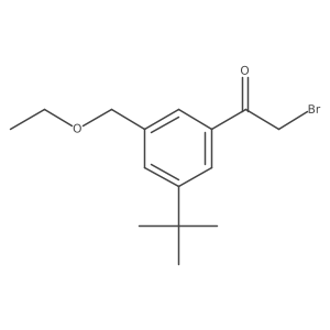 2-Bromo-1-(3-tert-butyl-5-ethoxymethylphenyl)ethanone Structure