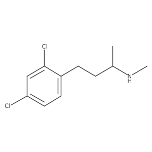 4-(2,4-dichlorophenyl)-N-methylbutan-2-amine结构式