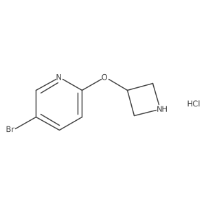 2-(Azetidin-3-yloxy)-5-bromopyridine hydrochloride Structure