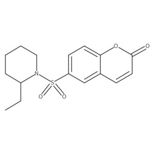 6-[(2-Ethylpiperidyl)sulfonyl]chromen-2-one结构式