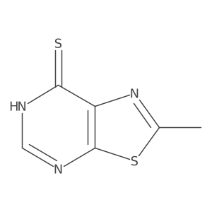 2-Methyl-[1,3]thiazolo[5,4-d]pyrimidine-7-thiol结构式