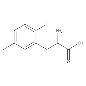 2-Fluoro-5-methyl-D-phenylalanine结构式