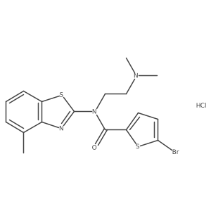 5-bromo-N-(2-(dimethylamino)ethyl)-N-(4-methylbenzo[d]thiazol-2-yl)thiophene-2-carboxamide hydrochloride Structure