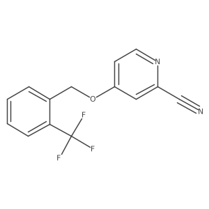 4-(2-Trifluoromethylbenzyloxy)pyridine-2-carbonitrile Structure