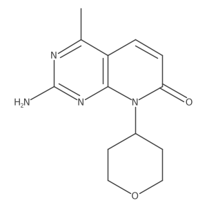 2-Amino-4-methyl-8-(tetrahydro-2h-pyran-4-yl)pyrido[2,3-d]pyrimidin-7(8h)-one Structure